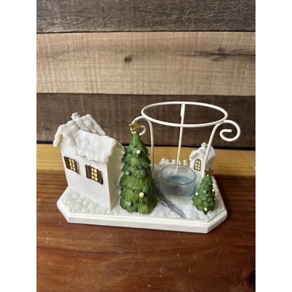 Yankee Candle Winter Christmas Village Tea Light Tart Warmer Wax Melt 10" - Picture 3 of 5
